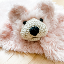 Load image into Gallery viewer, Soft Pink Faux-Fur Bear Rug