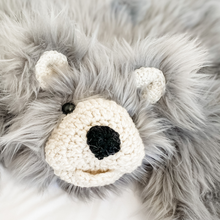 Load image into Gallery viewer, Gray Bear Faux-Fur Rug