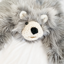 Load image into Gallery viewer, Gray Bear Faux-Fur Rug