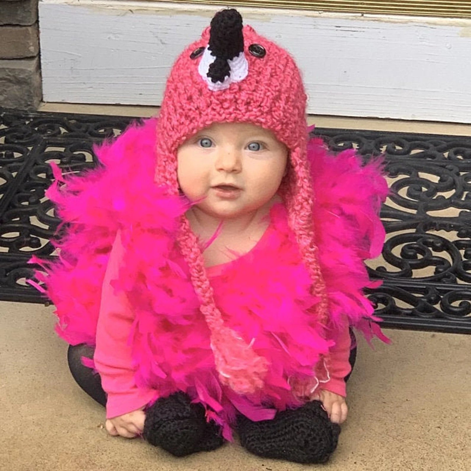 Baby flamingo halloween costume best sale