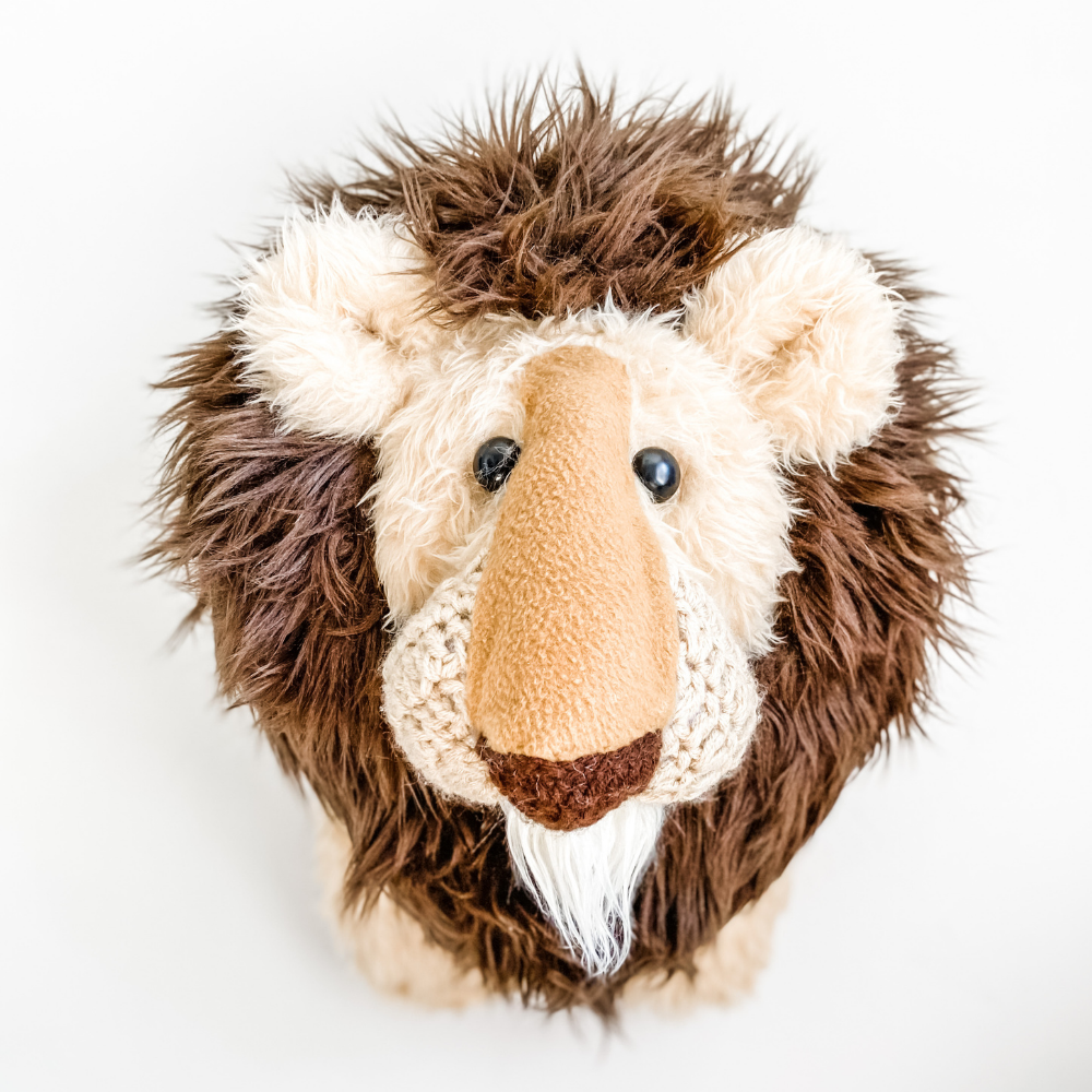Stuffed best sale lion head
